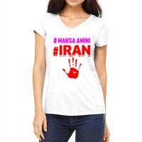 Stand With Women Mahsaa Amini Women's V-neck T-shirt | Artistshot