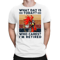 What Day Is Today Who Cares I'm Retired Retirement Chicken Sweatshirt T-shirt | Artistshot