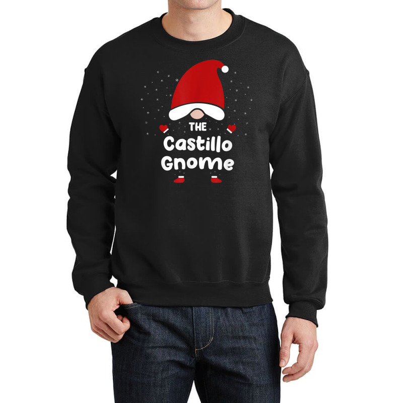 Castillo Gnome Christmas Pajama   Castillo Surname Gnome Crewneck Sweatshirt | Artistshot