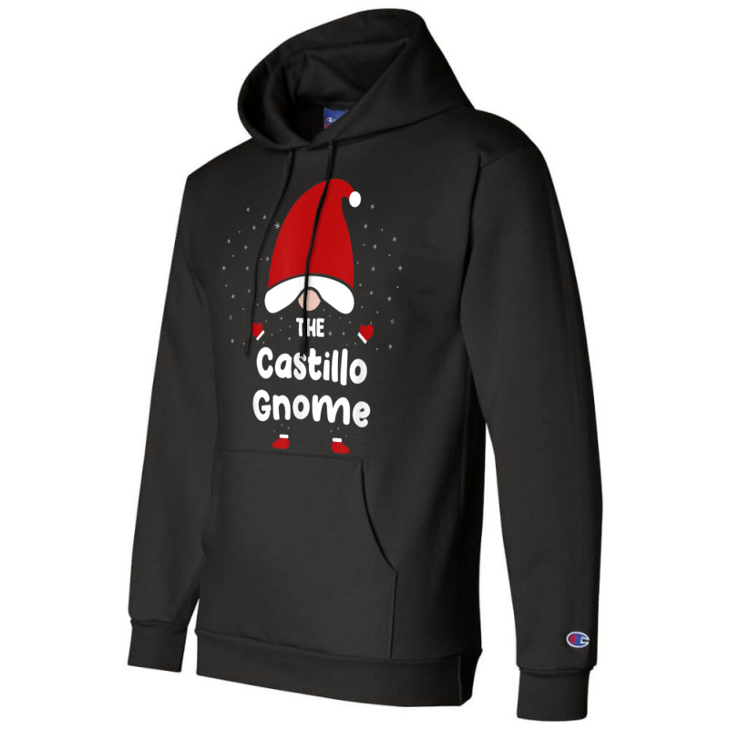 Castillo Gnome Christmas Pajama   Castillo Surname Gnome Champion Hoodie | Artistshot