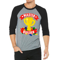 Builder Blocks Puzzle 3/4 Sleeve Shirt | Artistshot