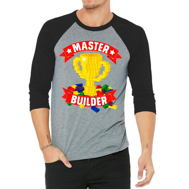 Builder Blocks Puzzle 3/4 Sleeve Shirt by fidele milio | Artistshot