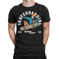 Cool Skateboarder, Cool Skateboarder Art, Cool Skateboarder Painting,  T-shirt | Artistshot