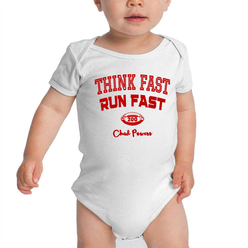 Think Fast Run Fast Chad Powers Baby Bodysuit by Jembleng Art | Artistshot