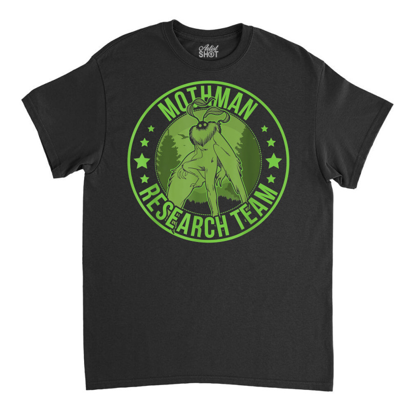 Mothman Hide & Seek Research Team Champion Cryptid T Shirt Classic T-shirt by cm-arts | Artistshot