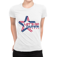 Let's Go Darwin Ladies Fitted T-shirt | Artistshot