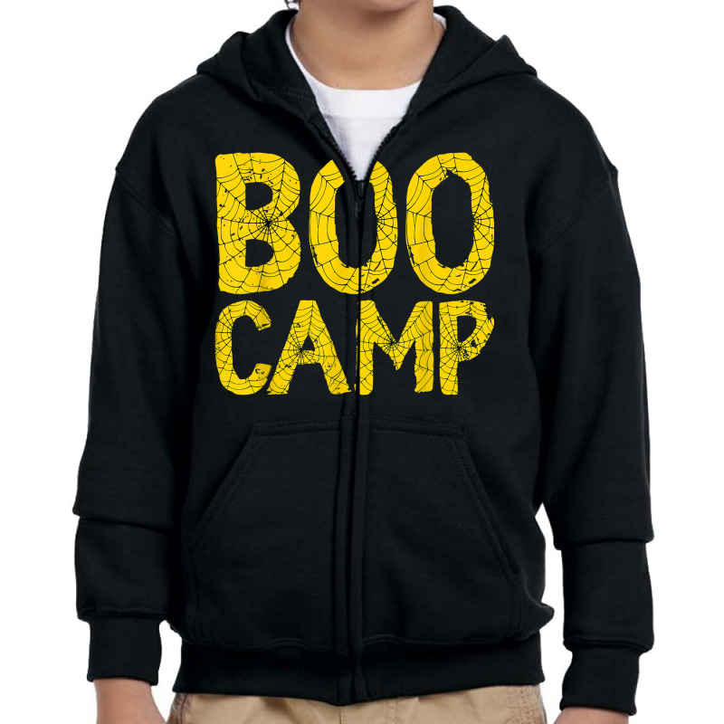 Spiderweb Halloween Boocamp Halloween Party Costume Youth Zipper Hoodie | Artistshot