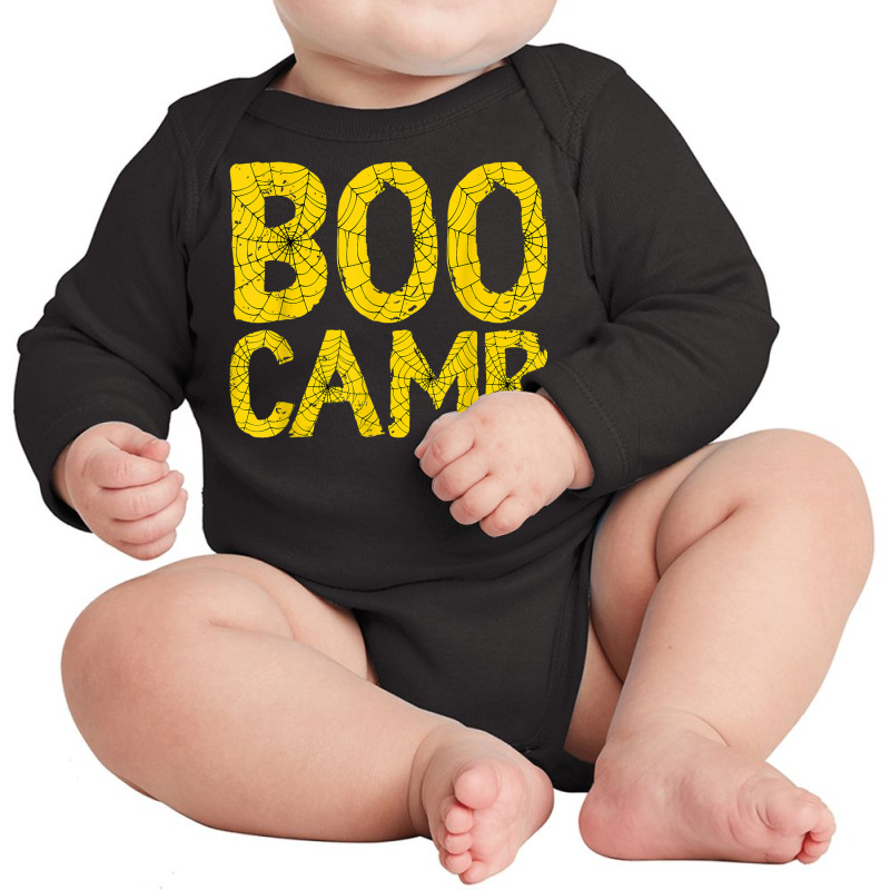 Spiderweb Halloween Boocamp Halloween Party Costume Long Sleeve Baby Bodysuit | Artistshot