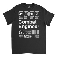 Combat Engineer Shopping Label Problem Solver T Shirt Classic T-shirt | Artistshot