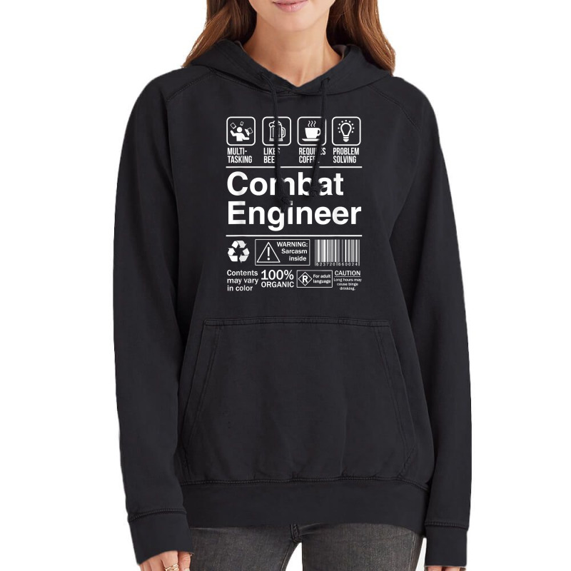 Combat Engineer Shopping Label Problem Solver T Shirt Vintage Hoodie by cm-arts | Artistshot