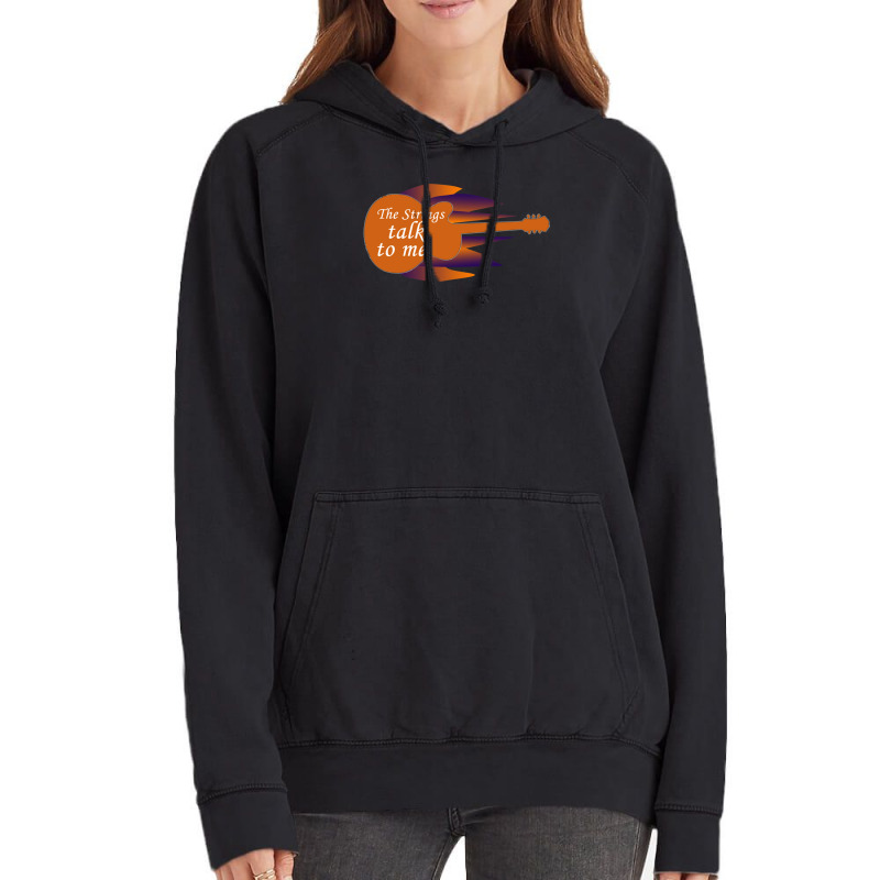 Guitar Strings Vintage Hoodie by cm-arts | Artistshot