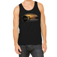 Guitar Sunset Sky Trees City Lake Reflection Special Design T Tank Top | Artistshot