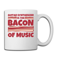 Guitar Synthesizer Gifts   Bacon Of Music Coffee Mug | Artistshot