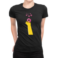 Homer Donuts Ladies Fitted T-shirt | Artistshot