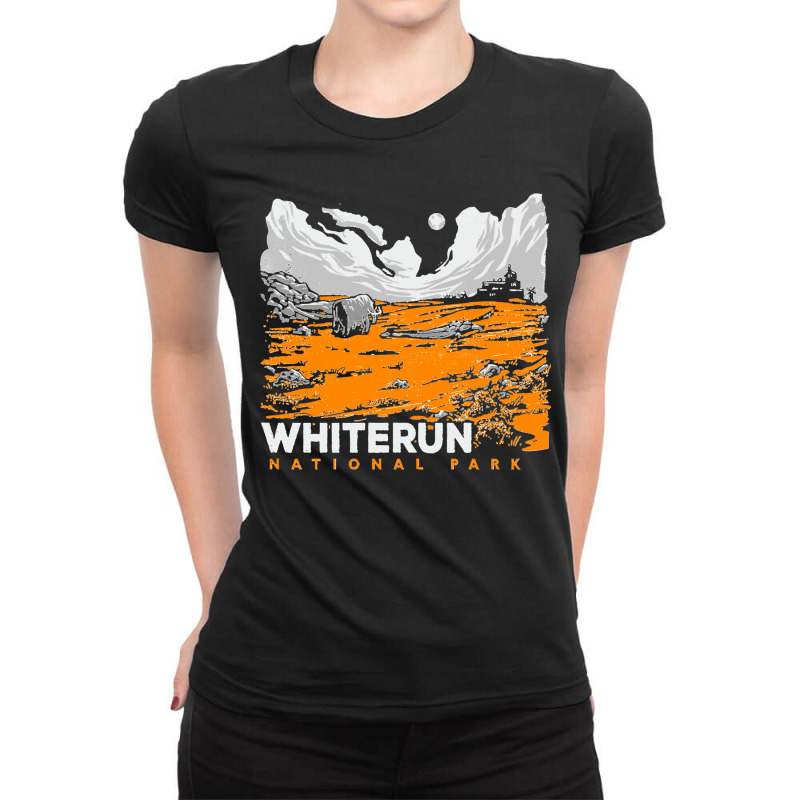 Skyrimm National Park Ladies Fitted T-Shirt by cm-arts | Artistshot