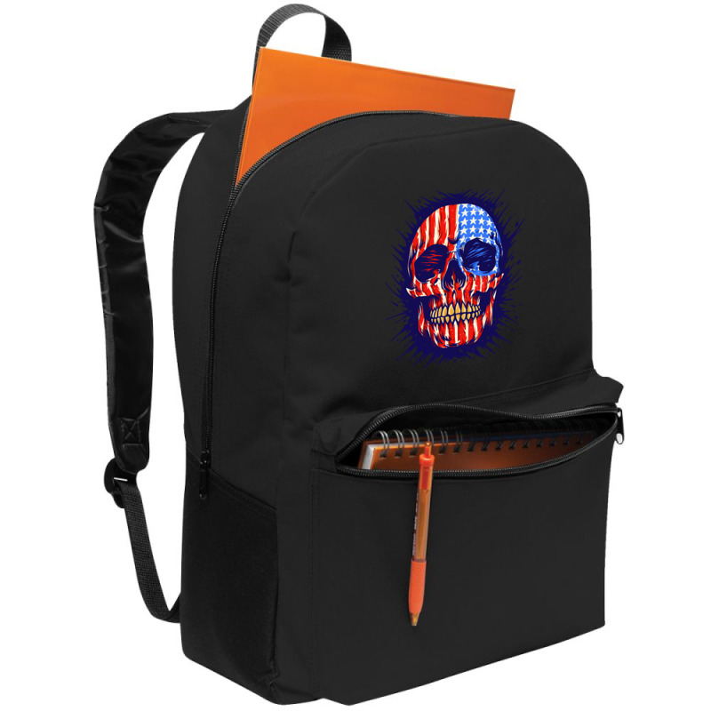 American Flag Skull, American Flag Skull Painting, American Flag Skull Backpack | Artistshot