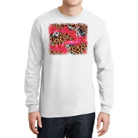 Valentine's Day Cowhide Leopard Background Long Sleeve Shirts | Artistshot