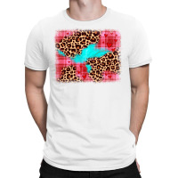 Valentine's Day Leopard Background T-shirt | Artistshot