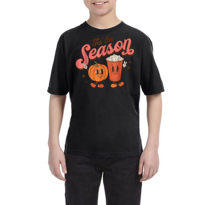 Tis The Season Pumpkin Spice Funny Fall Vibes Autumn Retro Youth Tee by Renew | Artistshot