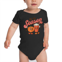 Tis The Season Pumpkin Spice Funny Fall Vibes Autumn Retro Baby Bodysuit | Artistshot