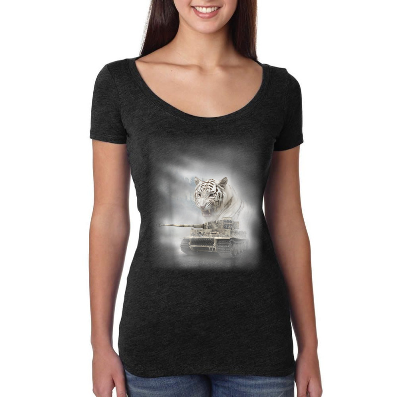 Panzerkampfwagen Iv Shirt   Ww2 German Tiger Tank T Shirt T Shirt Women's Triblend Scoop T-shirt by cm-arts | Artistshot