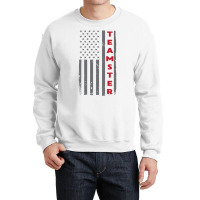 Teamster American Flag Patriotic Truck Driver Us Trucking Pullover Hoo Crewneck Sweatshirt | Artistshot