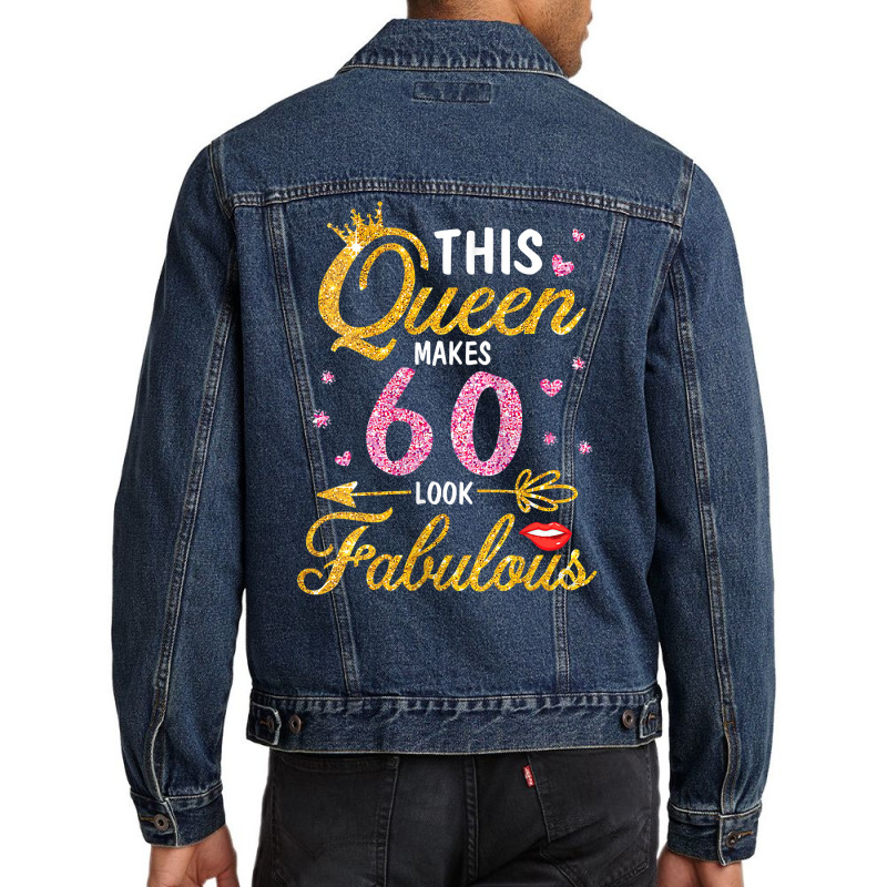 Womens 60 Years Old Gifts 60 & Fabulous Since 1962 60th Birthday Tank Men Denim Jacket | Artistshot