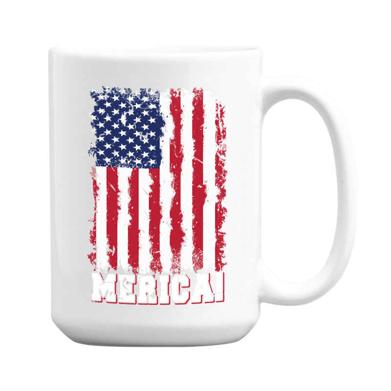 American Flag, American Flag Vintage, American Flag Art, American Flag 15 Oz Coffee Mug | Artistshot