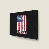 American Flag, American Flag Vintage, American Flag Art, American Flag Landscape Canvas Print | Artistshot