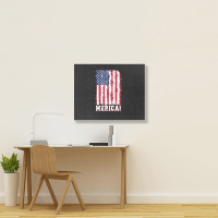 American Flag, American Flag Vintage, American Flag Art, American Flag Landscape Canvas Print | Artistshot