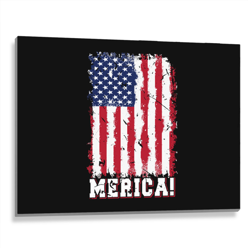 American Flag, American Flag Vintage, American Flag Art, American Flag Metal Print Horizontal | Artistshot