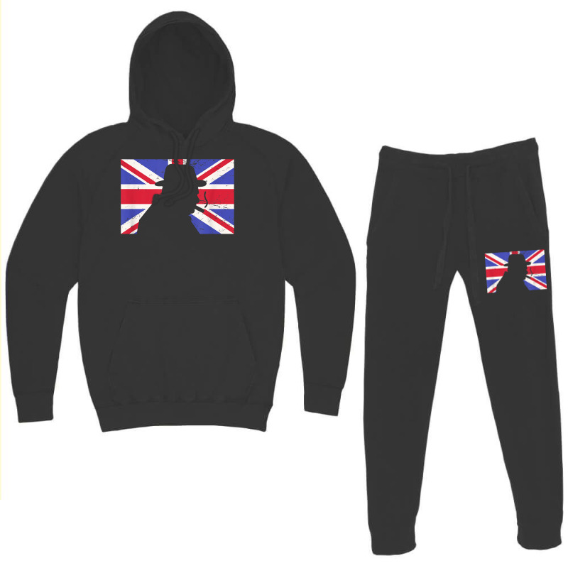 Winston Churchill Wwii Battle Of Britain Uk Flag Hoodie & Jogger Set | Artistshot