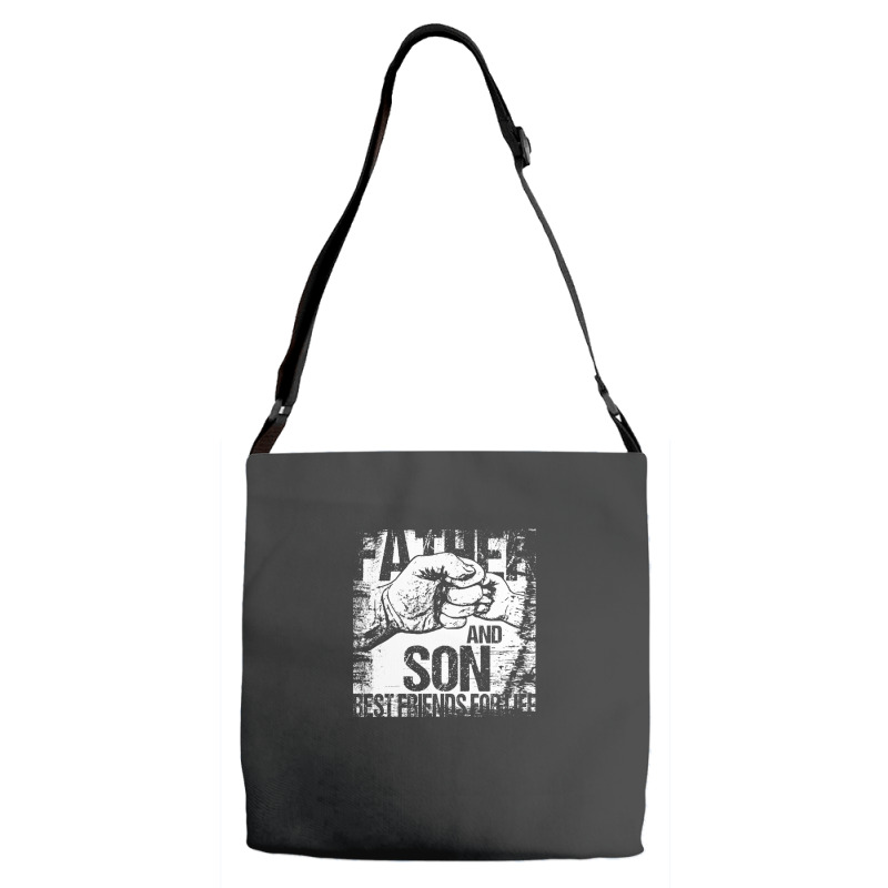 Father And Son Best Friends For Life Fist Bump Adjustable Strap Totes | Artistshot