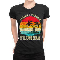 Family Vacation Vintage Retro Florida Panama City Beach T Shirt Ladies Fitted T-shirt | Artistshot