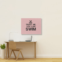 Trust Me, You Can Swim Landscape Canvas Print | Artistshot