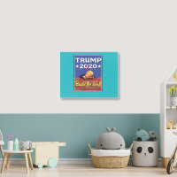 Trump Build The Wall 2020 Landscape Canvas Print | Artistshot