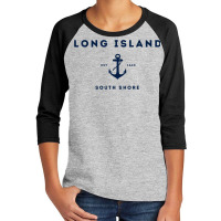 Long Island New York South Shore Est 1640 Youth 3/4 Sleeve | Artistshot