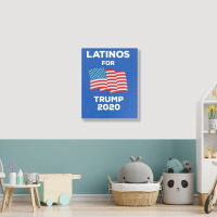 Latinos For Trump 2020 Portrait Canvas Print | Artistshot