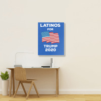 Latinos For Trump 2020 Portrait Canvas Print | Artistshot