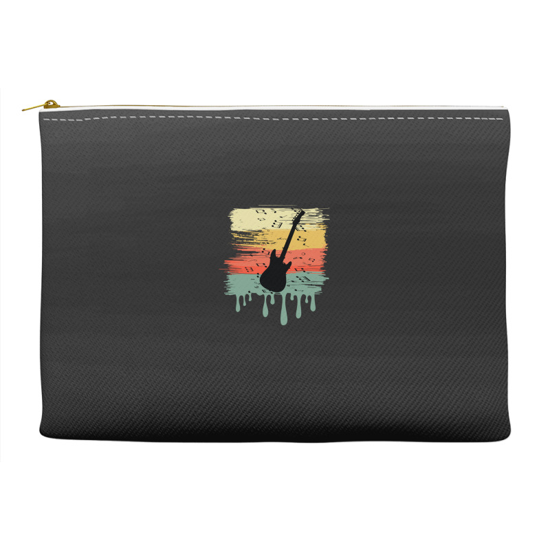 Bass Guitar Vintage Dripping Accessory Pouches | Artistshot