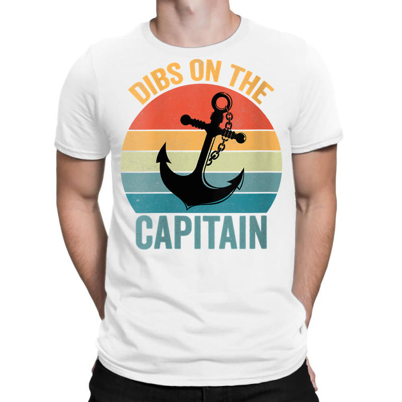 Womens Dibs On The Captain V Neck T Shirt T-shirt | Artistshot