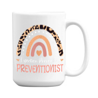 Infection Prevention Preventionist Leopard Rainbow T Shirt 15 Oz Coffee Mug | Artistshot