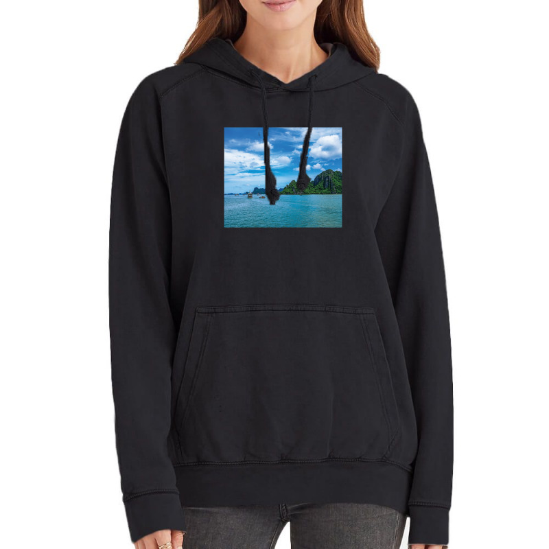 Ha Long Bay Vietnam Bluesky Trave Vintage Hoodie | Artistshot