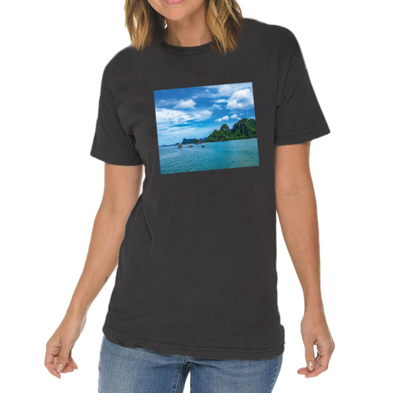 Ha Long Bay Vietnam Bluesky Trave Vintage T-shirt | Artistshot