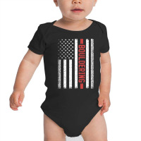 Bouldering American Flag, Bouldering American Flag Art, Bouldering Ame Baby Bodysuit | Artistshot