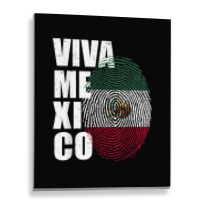 Viva Mexico, It's In My Dna Mexican Fingerprint Independance T Shirt Metal Print Vertical | Artistshot