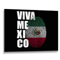 Viva Mexico, It's In My Dna Mexican Fingerprint Independance T Shirt Metal Print Horizontal | Artistshot