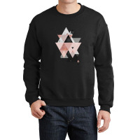 Geometric Compilation In Rose Gold And Blush Pink Crewneck Sweatshirt | Artistshot