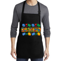 Brother Brick Builder Boy Master Builder Blocks Building Medium-length Apron | Artistshot