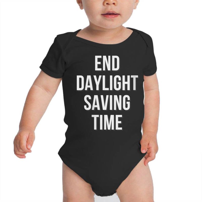 Womens End Daylight Saving Time. Stop Daylight Savings V Neck T Shirt Baby Bodysuit | Artistshot